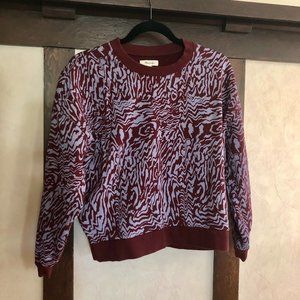 Madewell Animal Print Small Sweatshirt